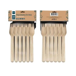Fourchettes RIMON en bois naturel 160 mm X50