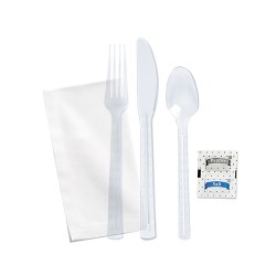 Kit couverts 6/1 RIMON fourchette couteau cuillière à café serviette