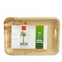 Assiettes RIMON rectangles palmier 24 X 16 cm X10