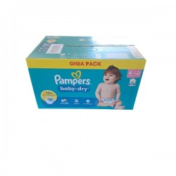 PAMPERS Couche Baby Dry T4 x 140 Giga Pack Nl.Fr.