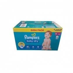 PAMPERS Couche Baby Dry T4+ x 132 Giga Pack Nl.Fr.