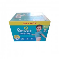 PAMPERS Couche Baby Dry T6 x 108 Giga Pack Nl.Fr.