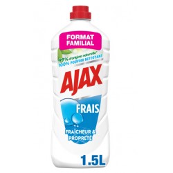 AJAX NETTOYANT MENAGER SOL DOUBLE FRAICHEUR TOUT USAGE - 1.5 LITRE