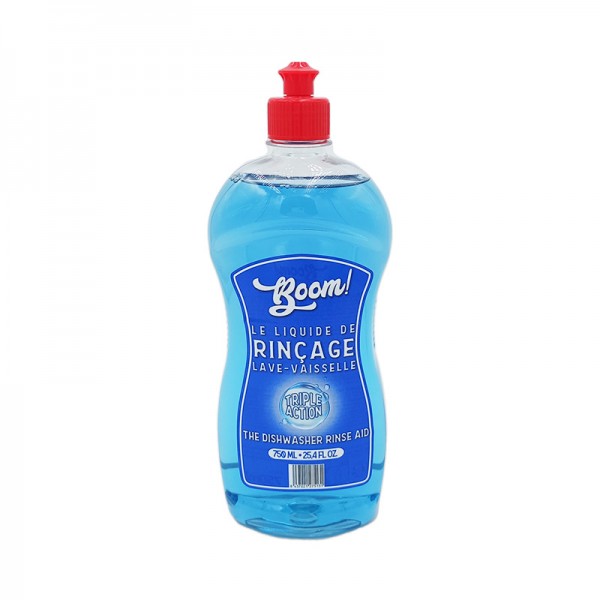 Liquide de rinçage lave vaisselle BOOM triple action 750 ml