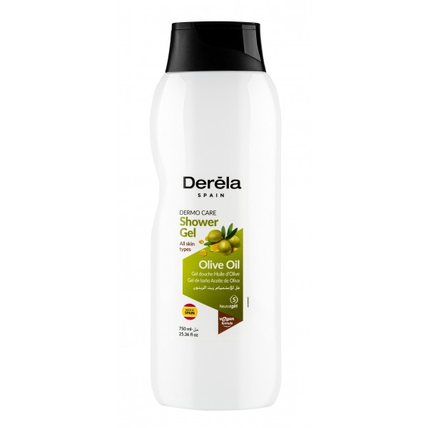GEL DOUCHE HUILE D'OLIVE 750 ML DERELA 