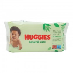 Lingettes HUGGIES bébé soin naturel aloe vera X56