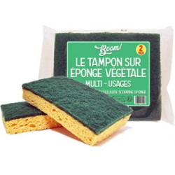 Tampons sur éponge végétale BOOM X2