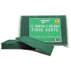 Tampons à récurer BOOM fibre verte X5