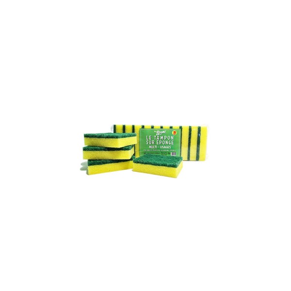 Tampons sur éponge BOOM multi-usages X10
