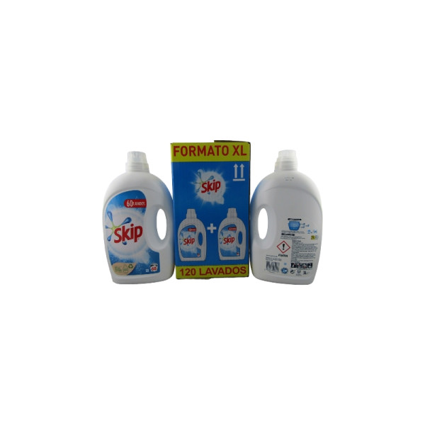 Lessive SKIP liquide actice clean 60 doses 2.7 L X2