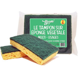 Tampons sur éponge végétale BOOM X2