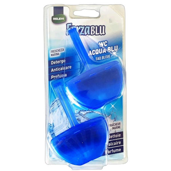 Blocs WC RELEVI eau bleu 2x40g