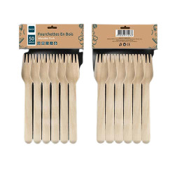 Fourchettes RIMON en bois naturel 160 mm X50