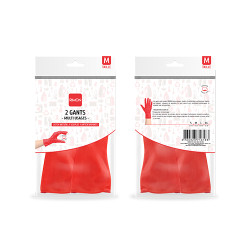 Gants RIMON multi usages latex naturel taille M X2
