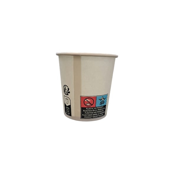 Gobelets carton blanc 4oz 11cl X50