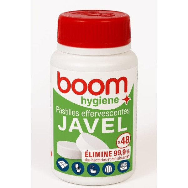 Pastilles Javel  Boom! 48pcs 160gr