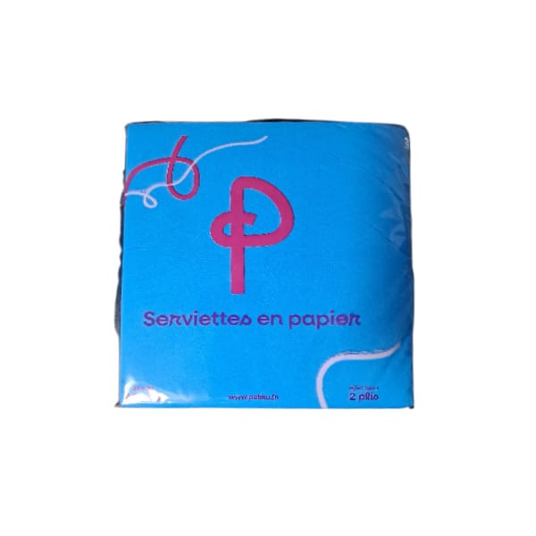 SERVIETTES MICROPOINTE 38x38 2plis 40Pcs TURQUOISE PEKKU 