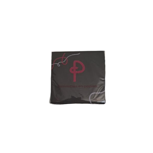 SERVIETTES MICROPOINTE 38x38 2plis 40Pcs NOIRE PEKKU