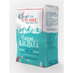 Farine de blé T.55 Coeur de Savoie Sac 1kg