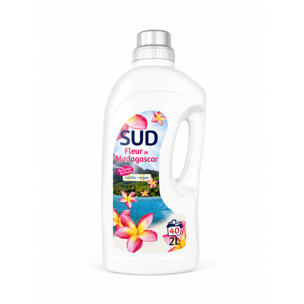 Lessive liquide Vanille-Argan (Fleur de Madagascar) SUD 2L 40D