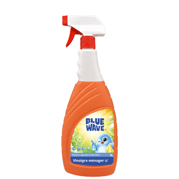 Spray Vinaigre ménager 12°  1L  BLUE WAVE