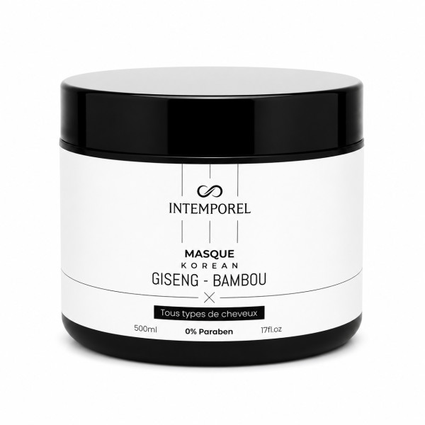 Masque cheveux Korean 500ml Giseng Bambou INTEMPOREL