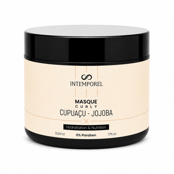 Masque cheveux Curly 500ml Cupuaçu Jojoba INTEMPOREL