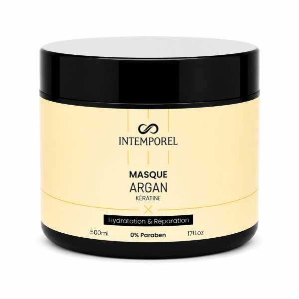 Masque cheveux 500ml Argan Kératine INTEMPOREL