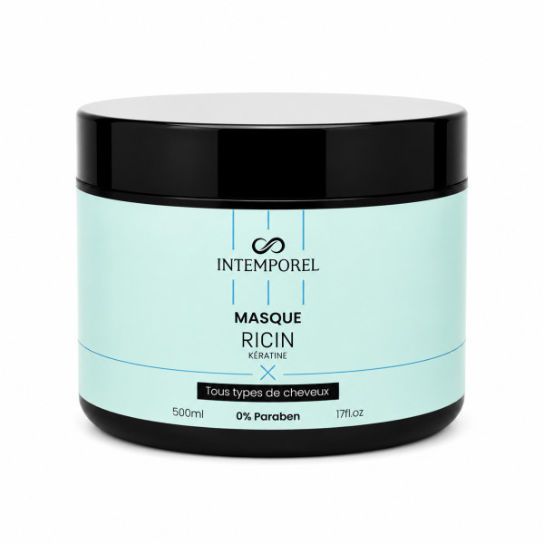 Masque cheveux 500ml Ricin Kératine INTEMPOREL