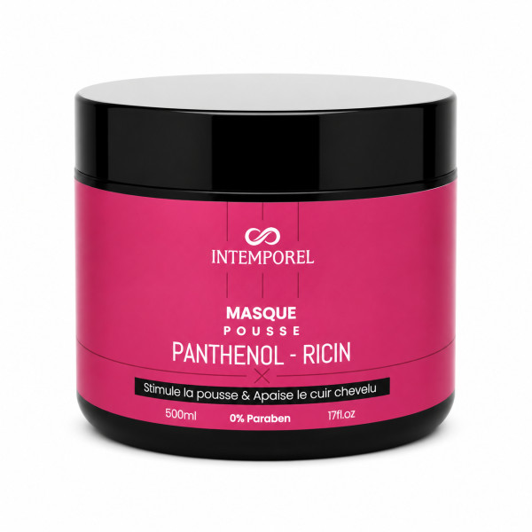 Masque cheveux Pousse 500ml Panthenol Ricin INTEMPOREL
