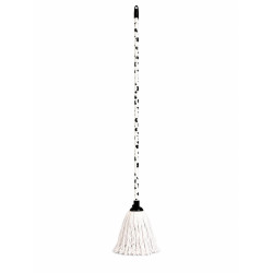 Serpillière à franges blanc 160gr +manche 120cm MUUU!