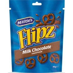 McVities Flipz Milk Chocolate 90g  (DLV 24/04/27) 