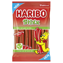 Haribo Stixx Strawberry 160g  (DLV 31/07/27)