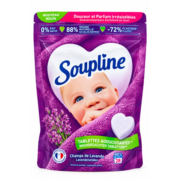 Soupline tablette Coeur Lavande 28Doses